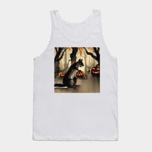 Sinister Squirrel scheming in the Dark Forest, Tank Top